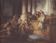Gerbrand van den Eeckhout Christ teaching in the Synagogue at Nazareth (mk33) oil painting artist